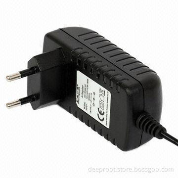 AC/DC Adapter for CCTV Cameras with 12V, 1/1.5A and 18W Maximum Output, European Plug, CE Mark